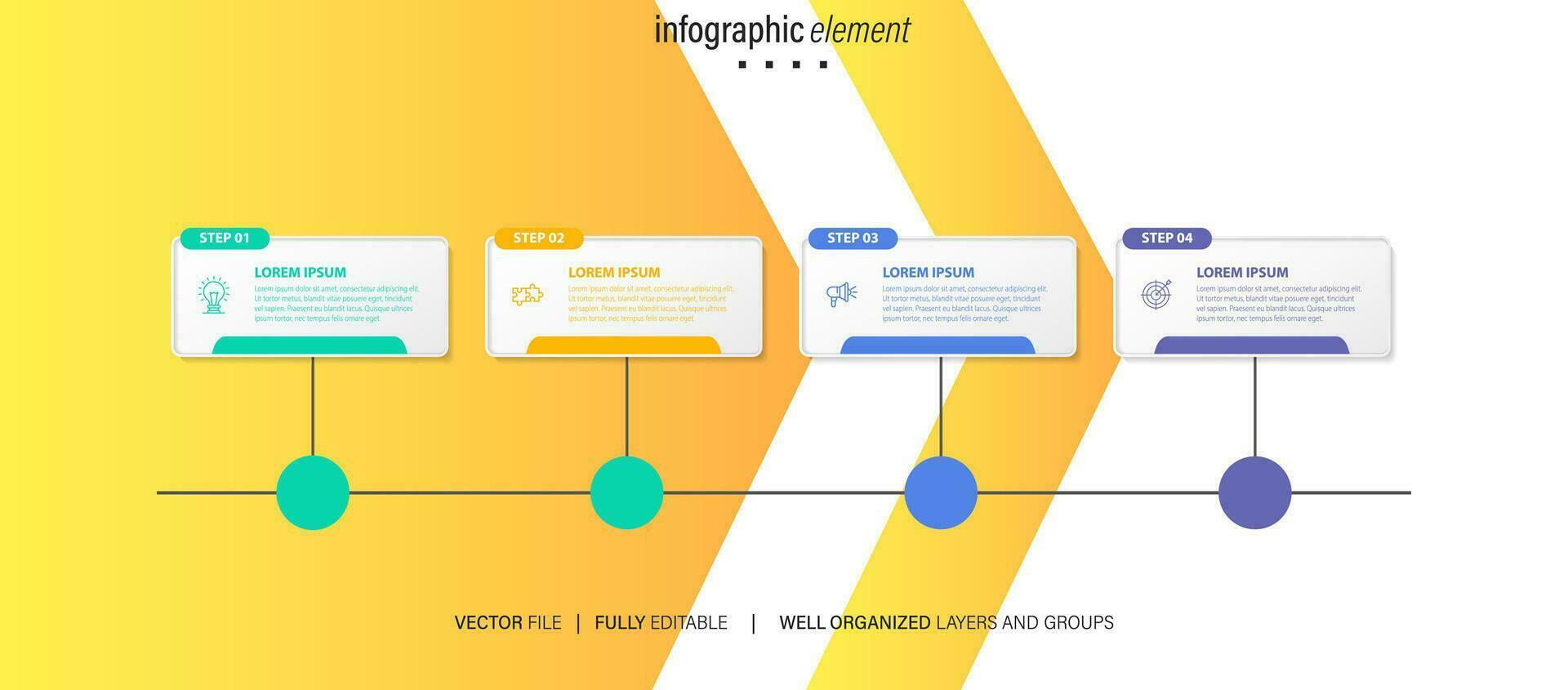 Business data visualization. vector