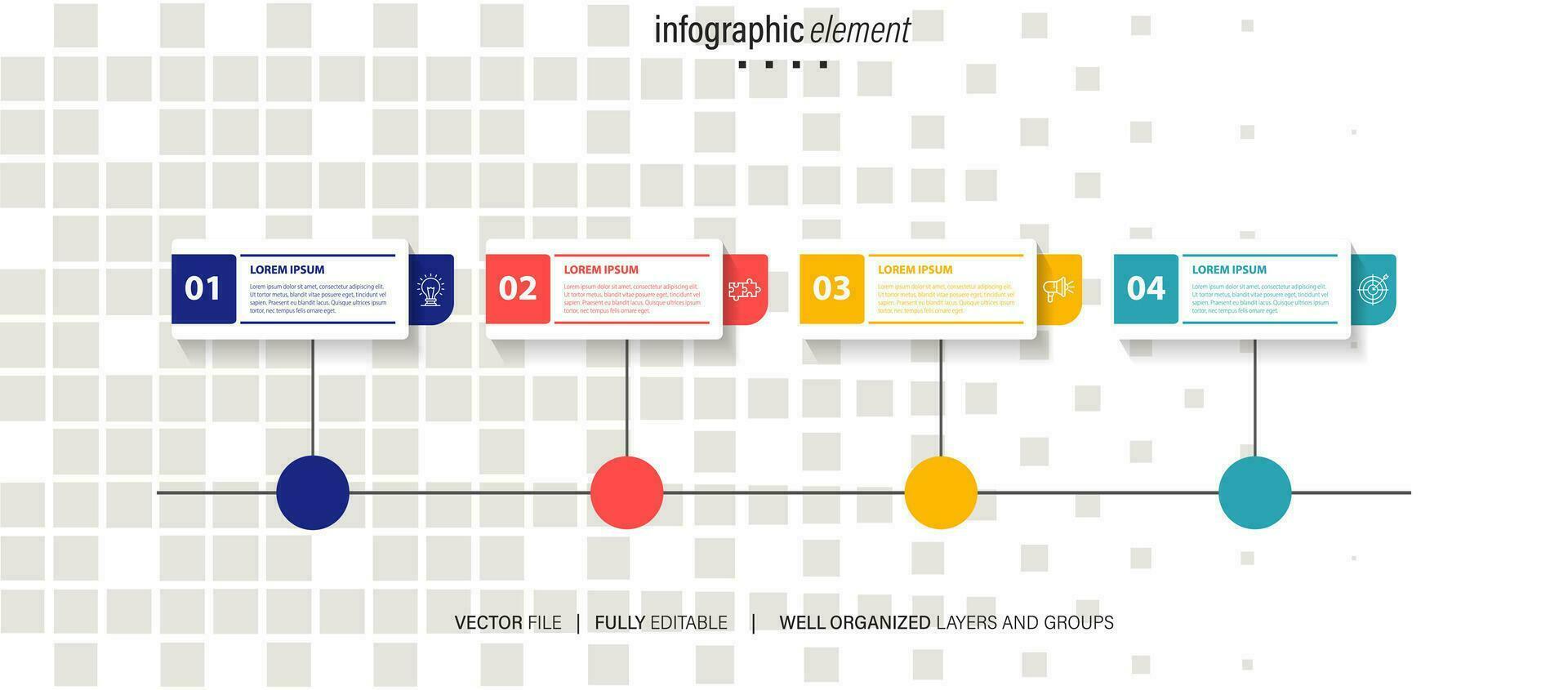 Infographic template elements. vector