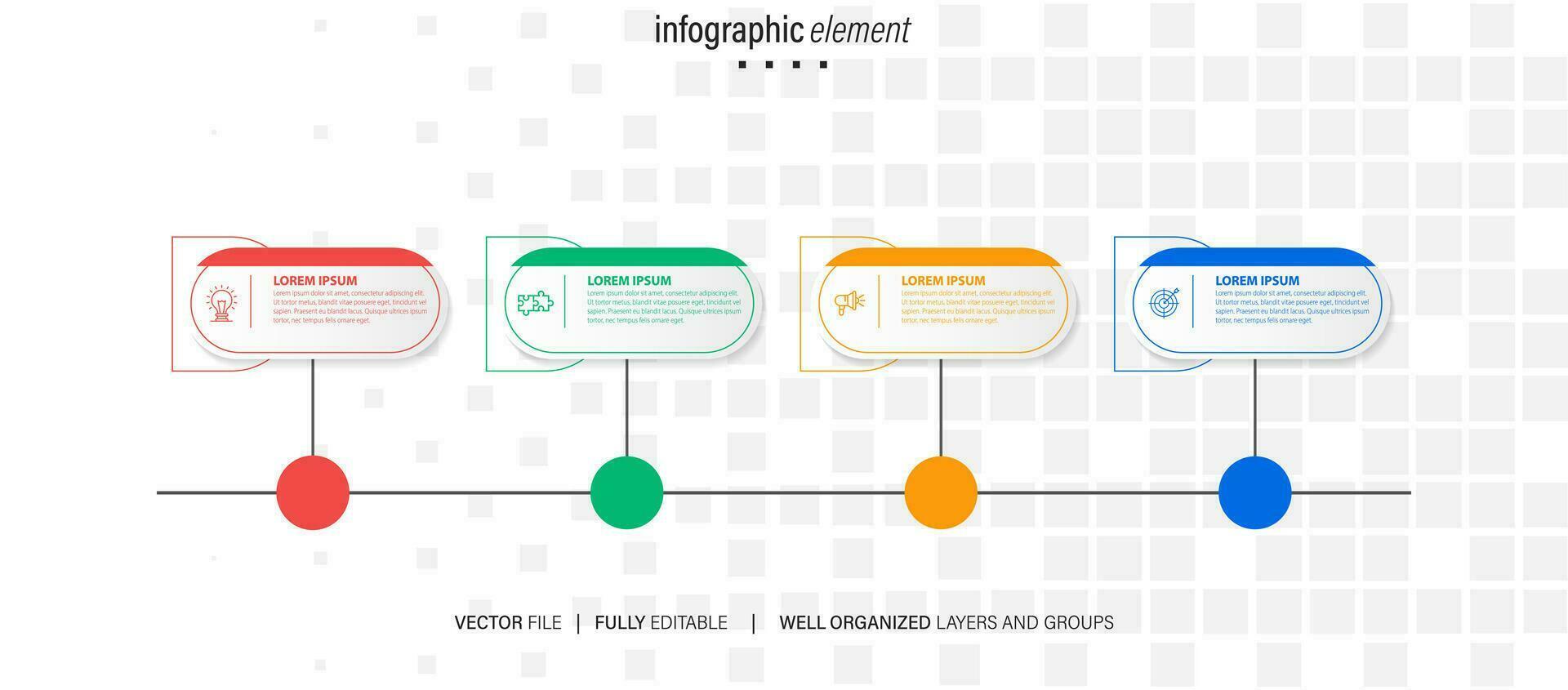 infografía modelo elementos. vector