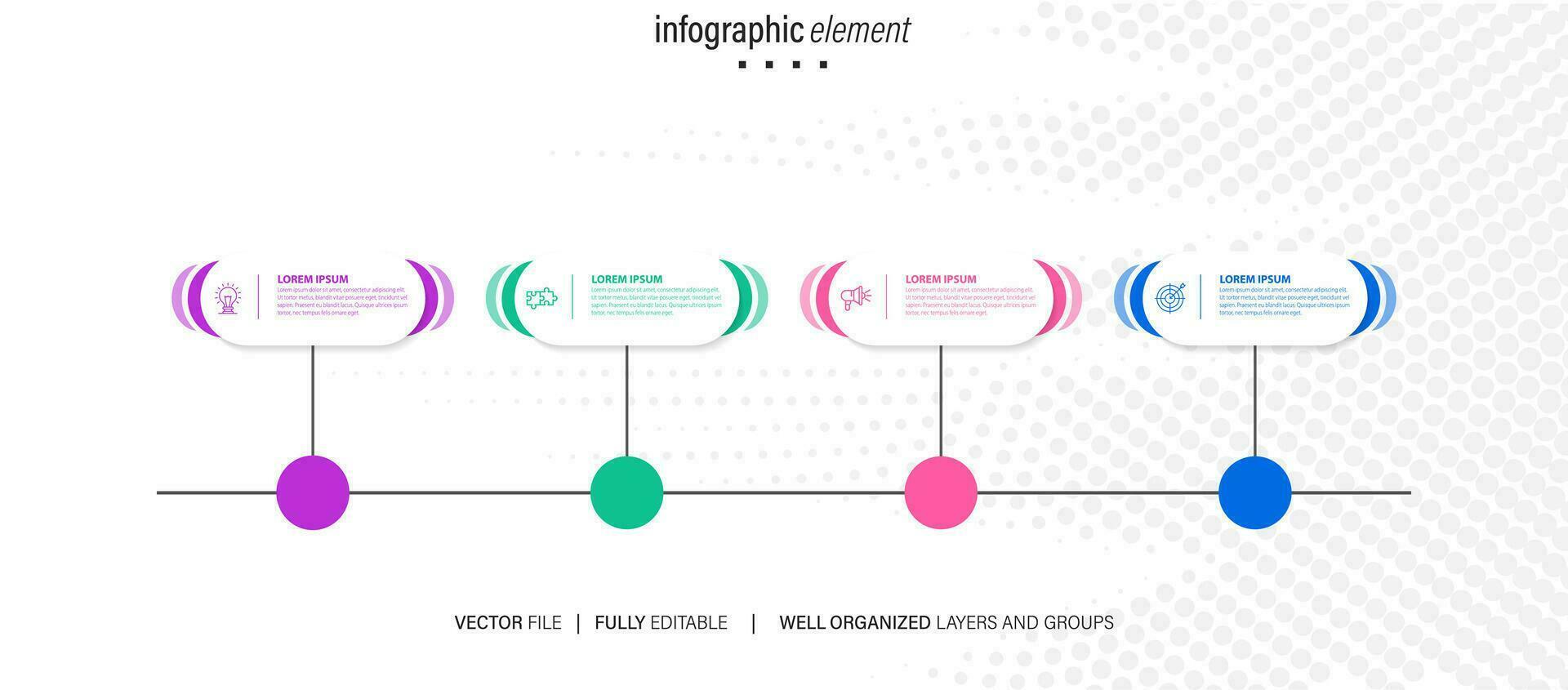 infografía modelo elementos. vector