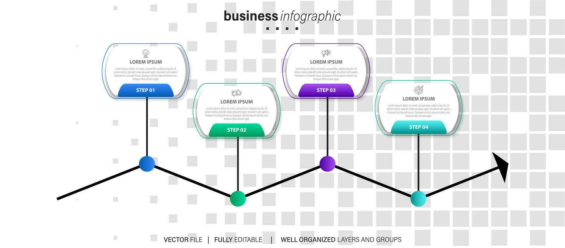 Best infographic templates. Presentation slides set. Circle diagrams, timelines, light bulb, puzzle brain head, brush stroke banners. Medicine, education, ecology, business infographics. vector