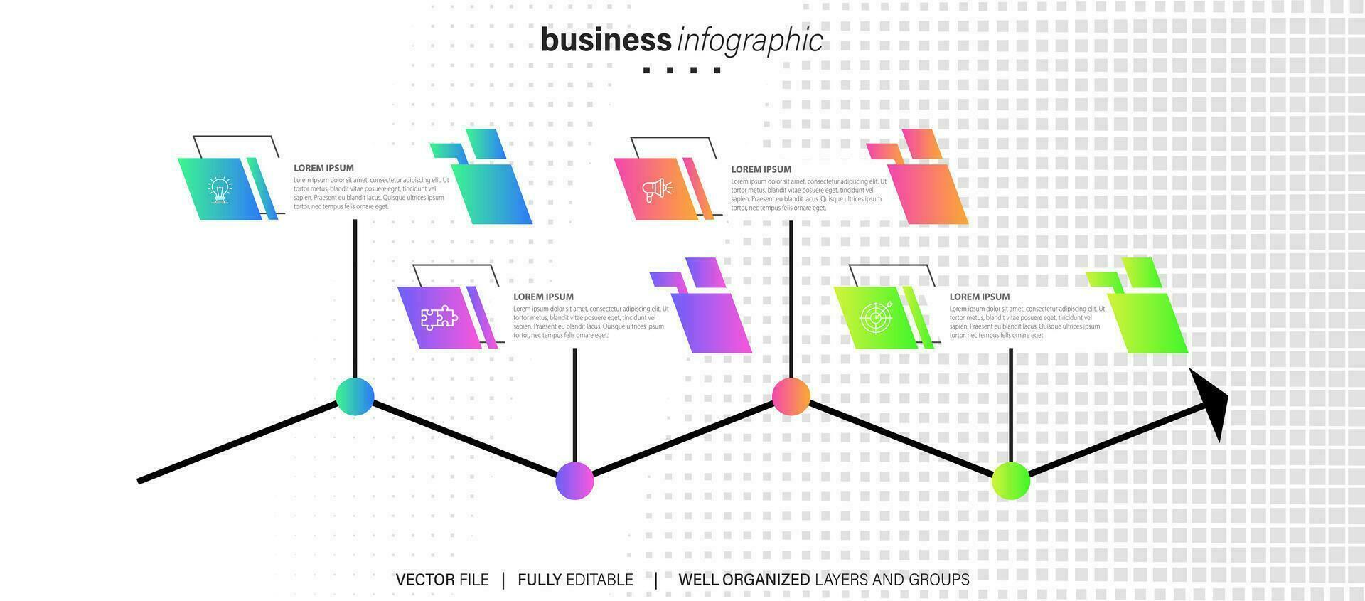 conjunto de infografía elementos datos visualización vector diseño modelo. lata ser usado para pasos, opciones, negocio proceso, flujo de trabajo, diagrama, diagrama de flujo concepto, línea de tiempo, márketing iconos, informacion gráficos.