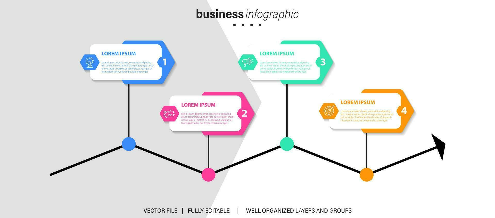 Set of infographic elements data visualization vector design template. Can be used for steps, options, business process, workflow, diagram, flowchart concept, timeline, marketing icons, info graphics.