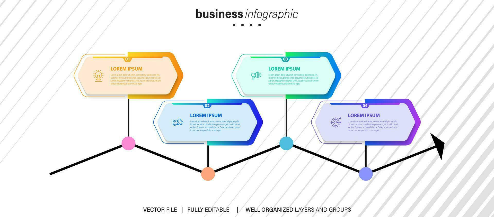 Vector infographic template