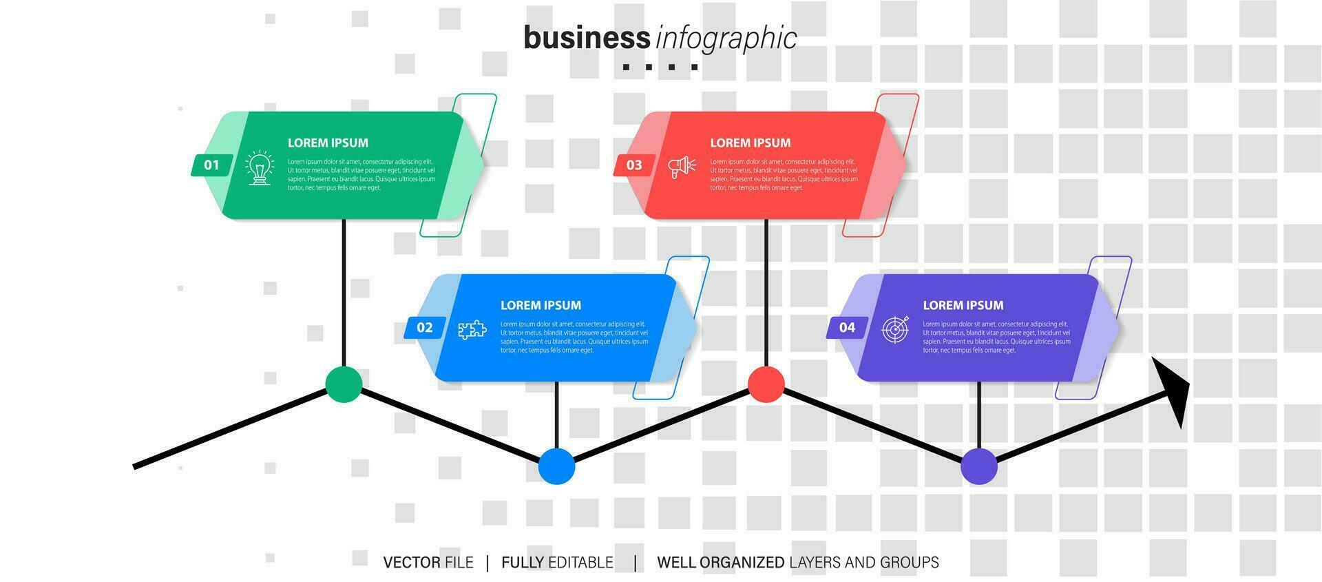 Vector infographic template