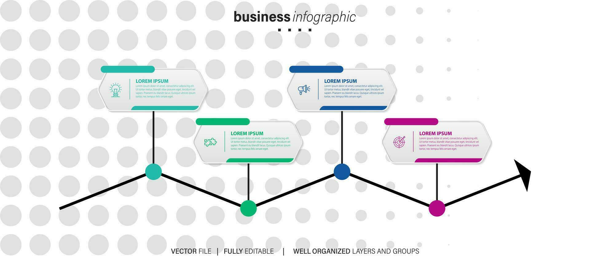 infografía modelo elementos. vector