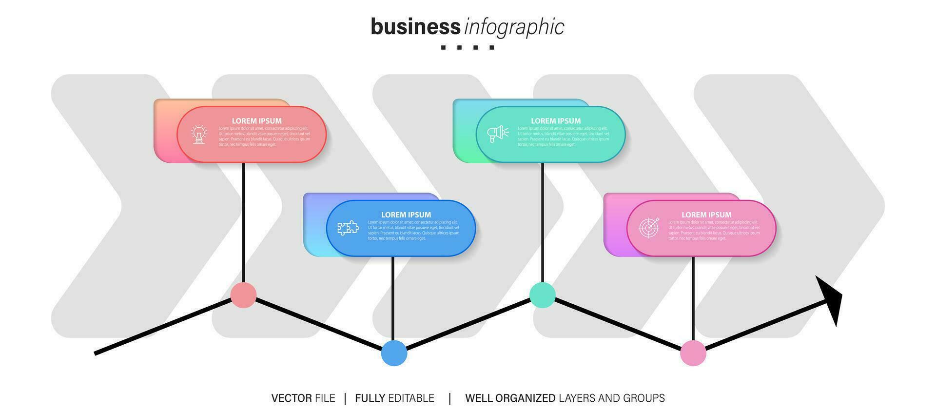 Infographic template elements. vector