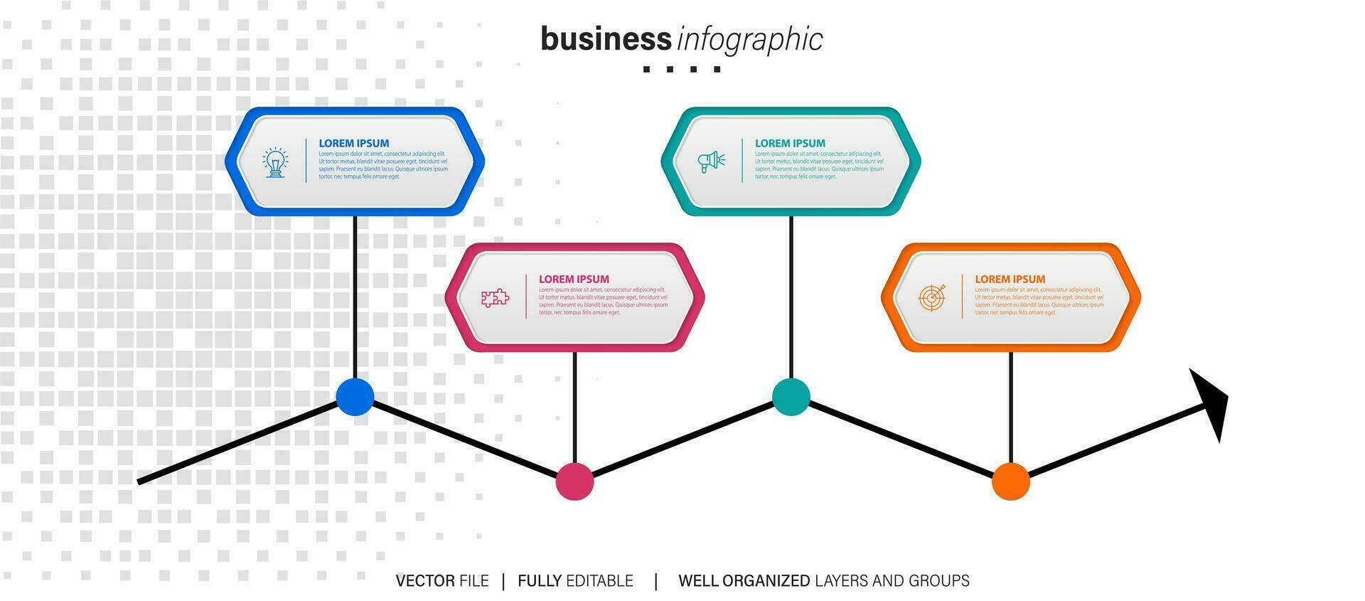 infografía modelo elementos. vector