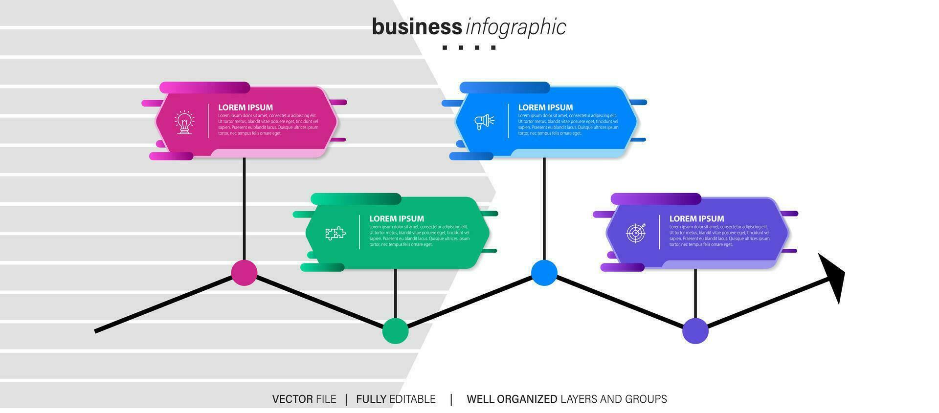 Infographic template elements. vector