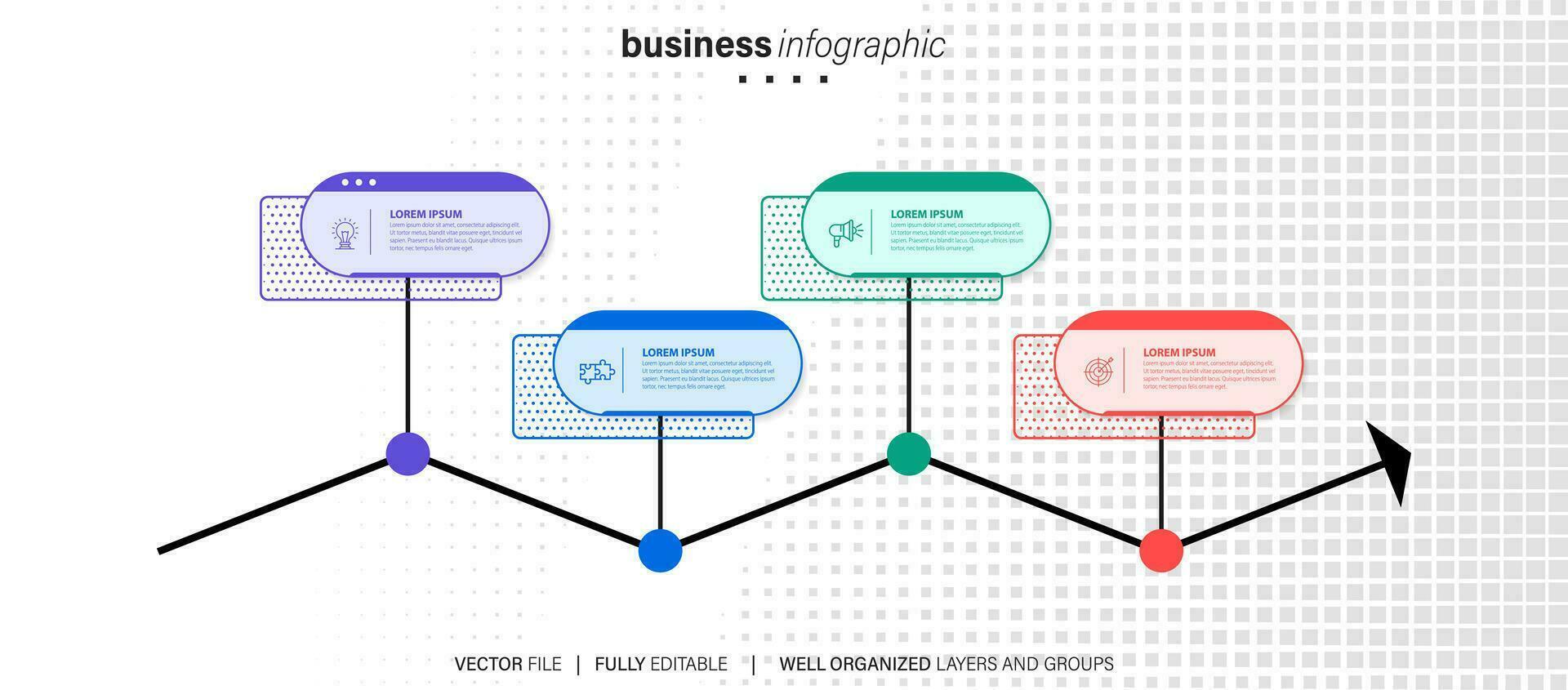 infografía modelo elementos. vector