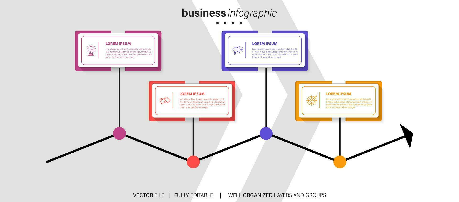 Infographic template elements. vector