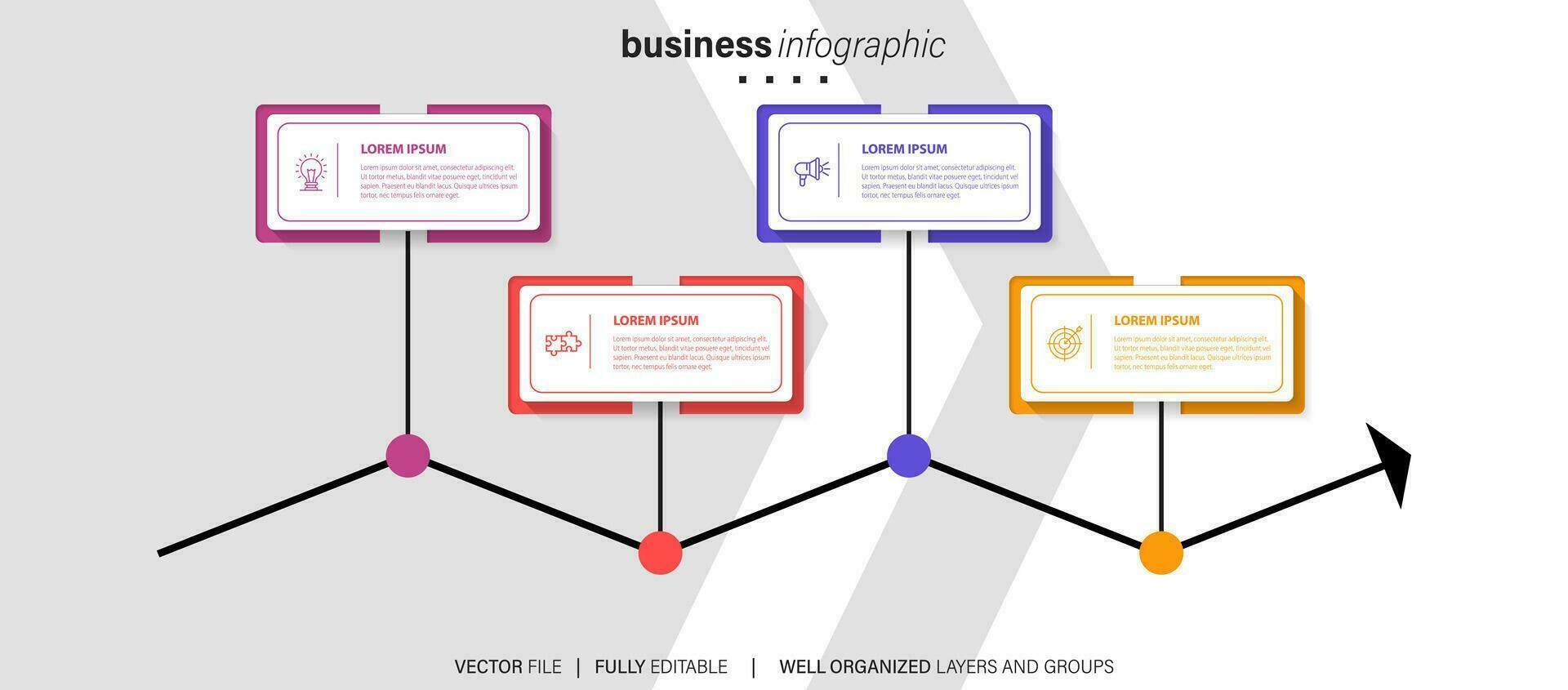 infografía modelo elementos. vector