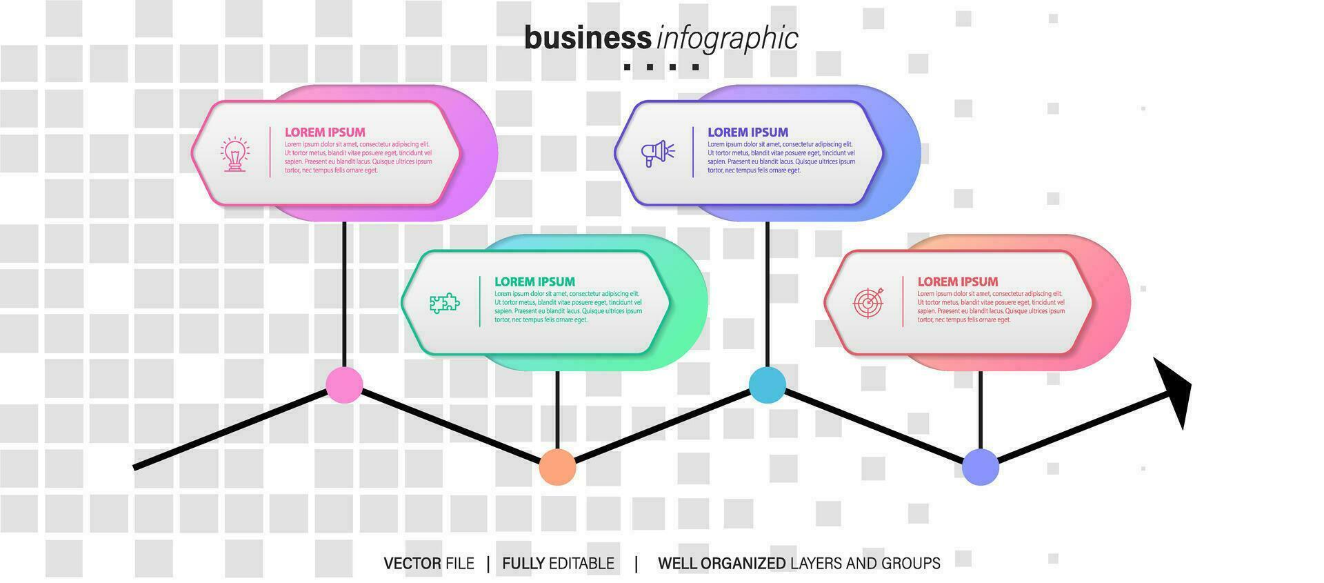 infographics design with speech bubble vector