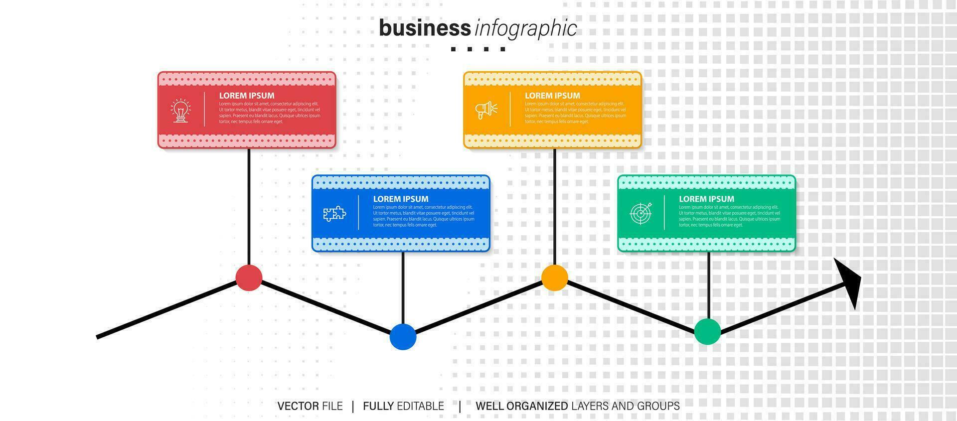 infografía elementos datos visualización vector