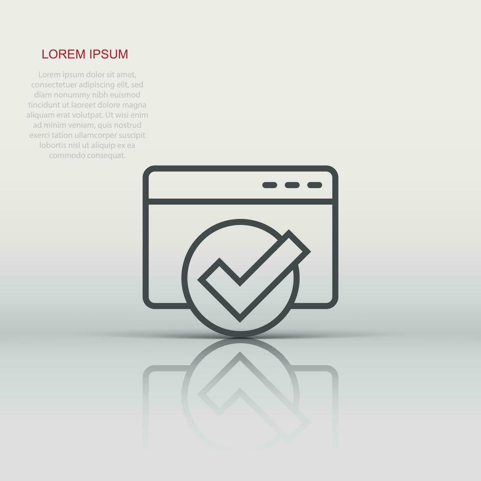 To do list icon in flat style. Document checklist vector illustration on white isolated background. Notepad check mark business concept.