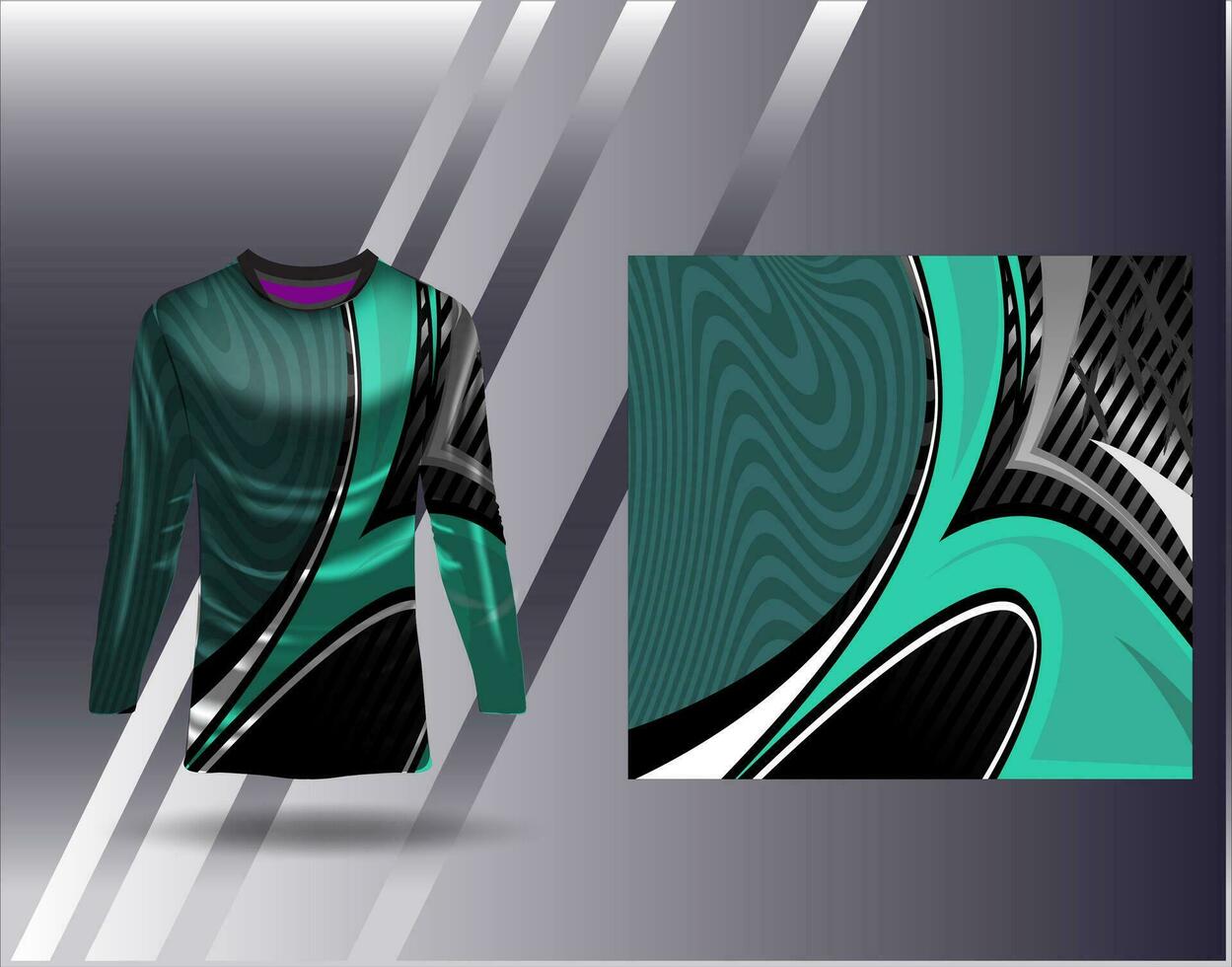 Sports jersey and tshirt template sports design for football racing gaming jersey vector