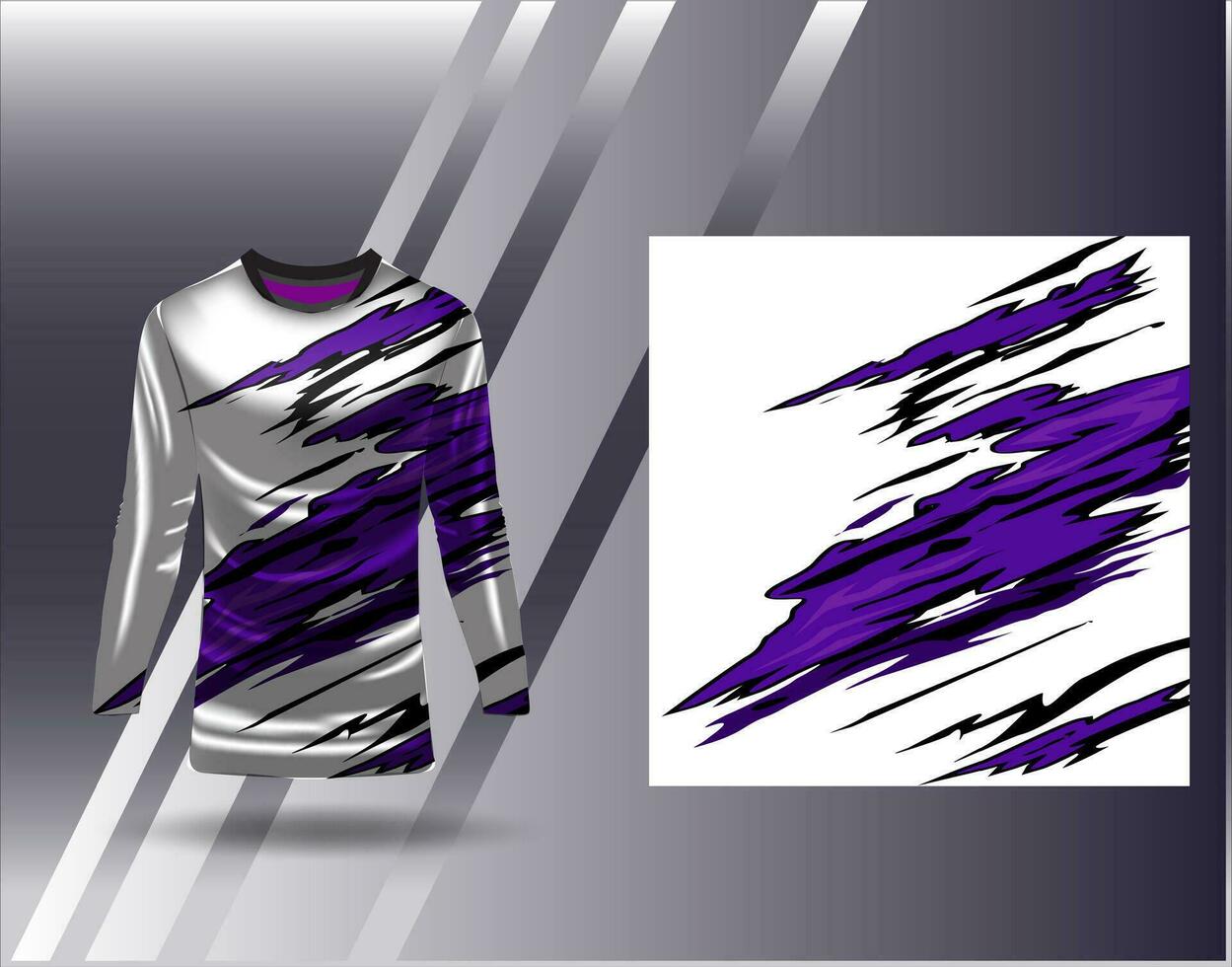 Sports jersey and tshirt template sports design for football racing gaming jersey vector