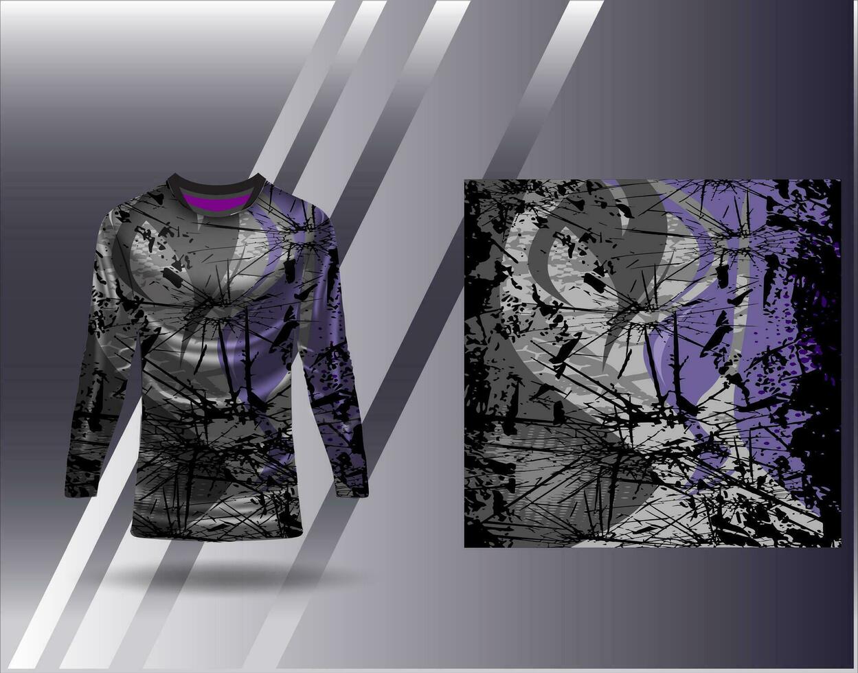 Sports jersey and tshirt template sports design for football racing gaming jersey vector
