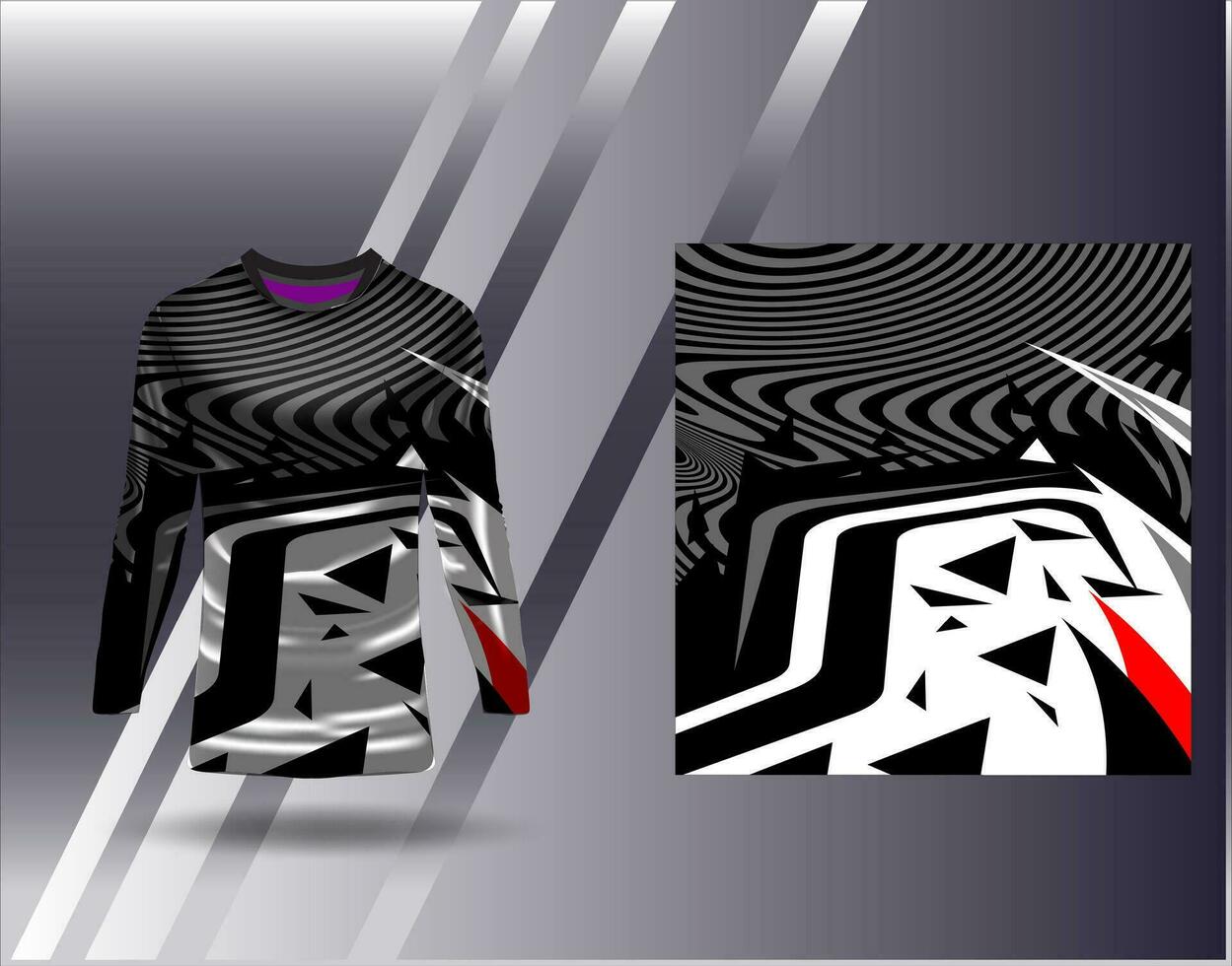 Sports jersey and tshirt template sports design for football racing gaming jersey vector