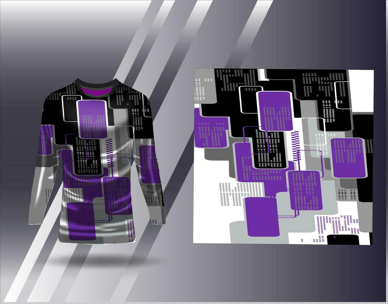 Sports jersey and tshirt template sports design for football racing gaming jersey vector