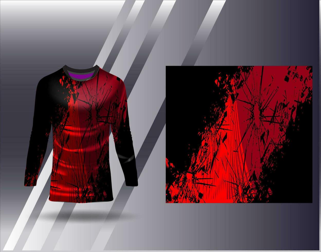 Sports jersey and tshirt template sports design for football racing gaming jersey vector