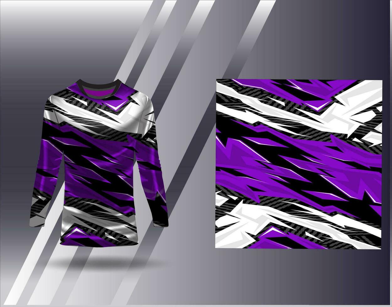 Sports jersey and tshirt template sports design for football racing gaming jersey vector