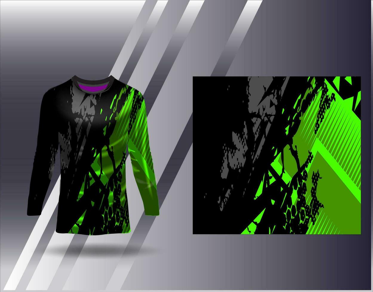 Sports jersey and tshirt template sports design for football racing gaming jersey vector