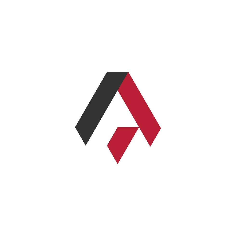 Letter A logo design element for initial or business vector
