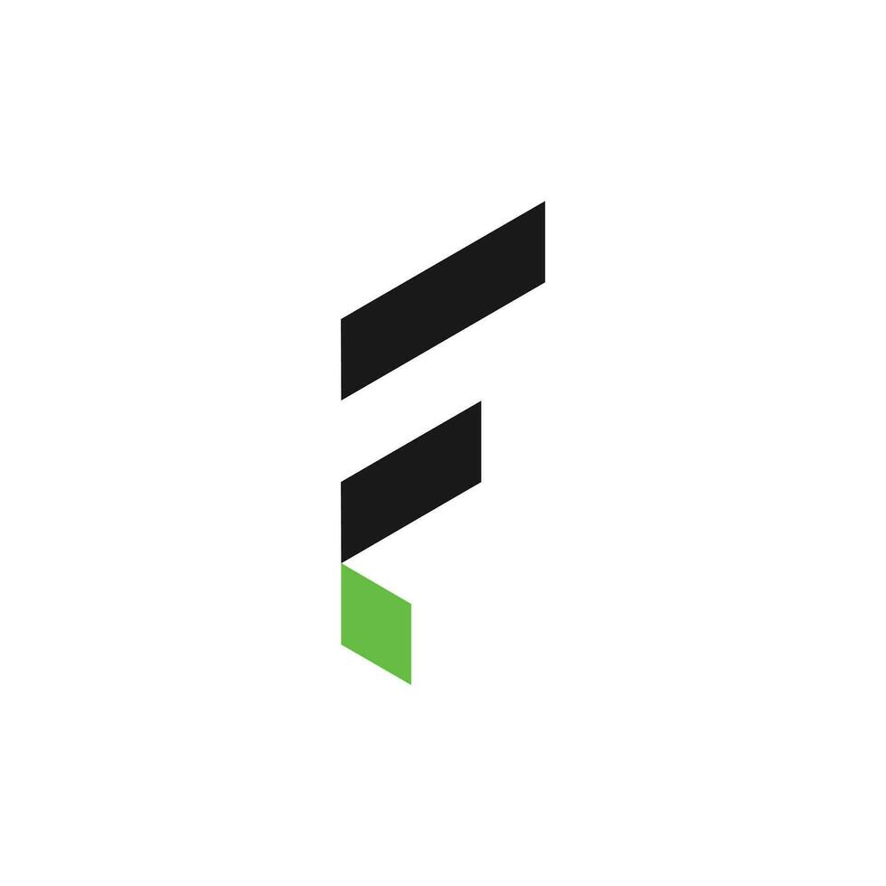 letra F logo diseño icone elemento para inicial o negocio vector