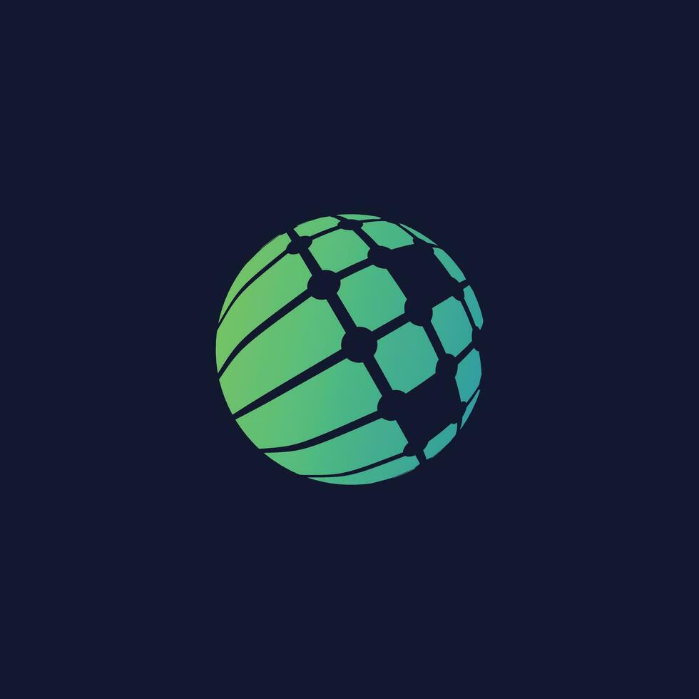 Globe logo design icon element vector with modern style