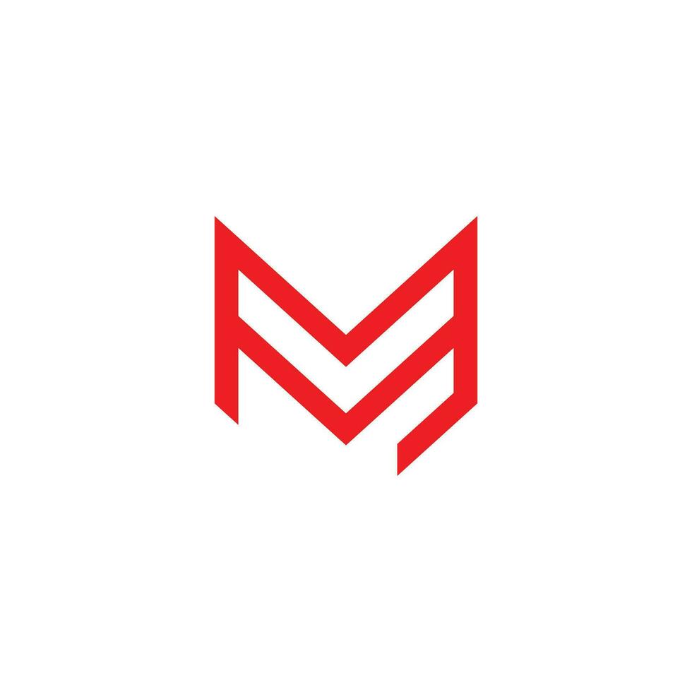 Letter M logo design icon element vector with creative modern style