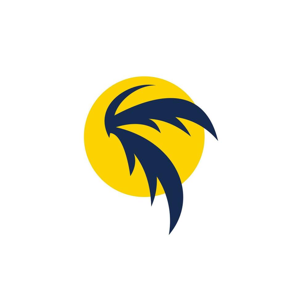 Palm logo design icon element vector idea
