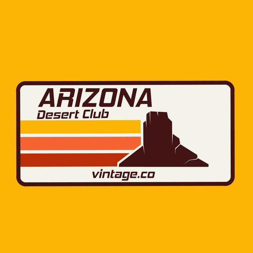 vector of arizona desert club perfect for print, t-shirt design, etc