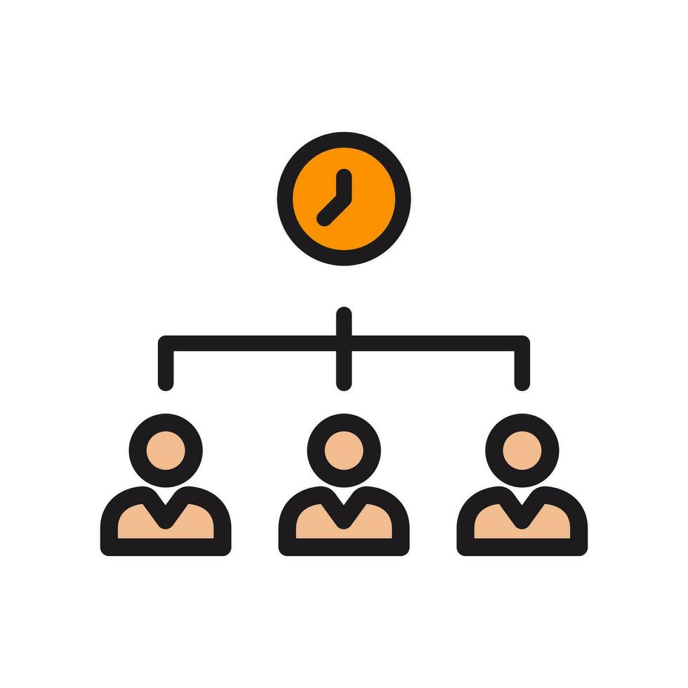 time management time productivity icon,work team.isolated on time background. vector
