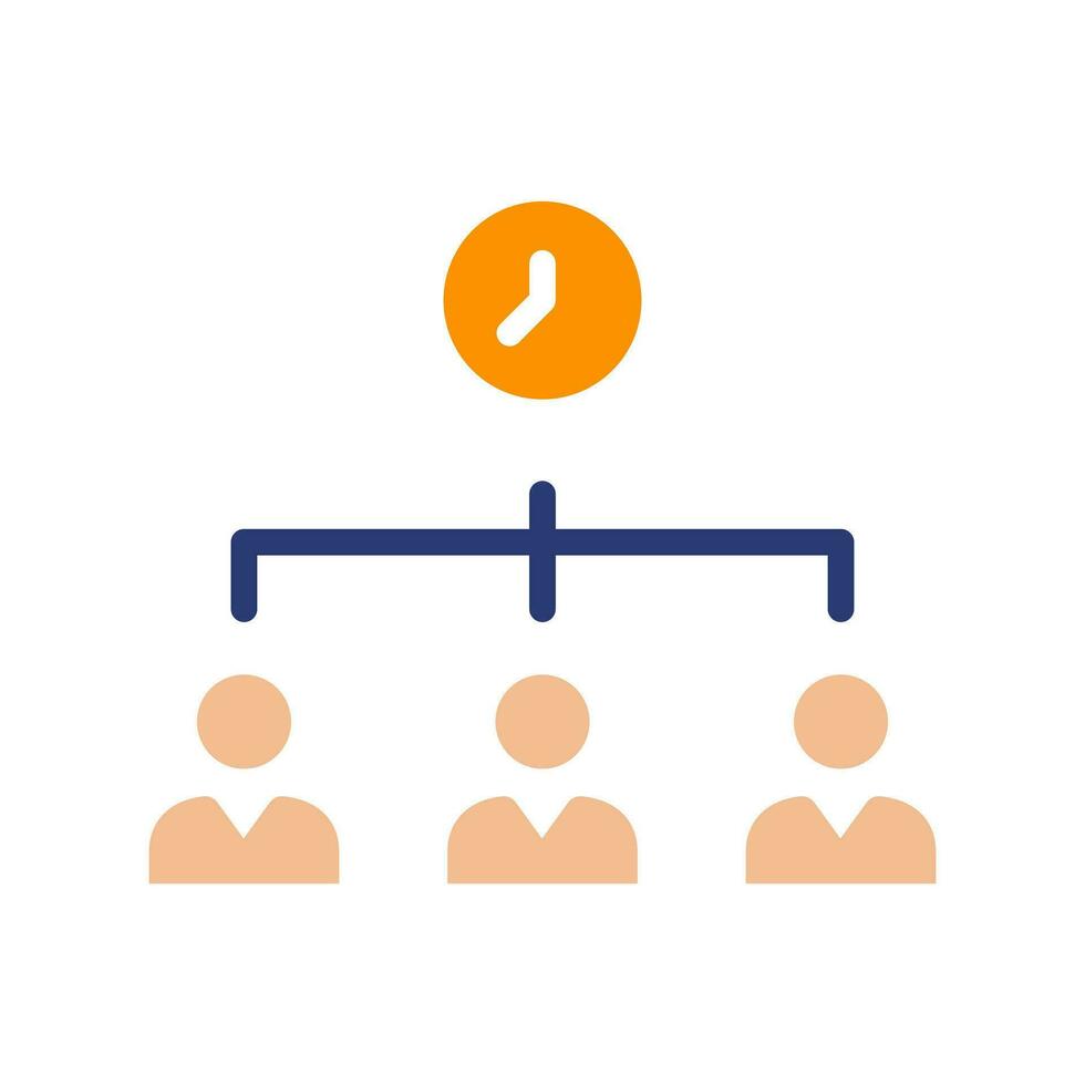 time management time productivity icon,work team.isolated on time background. vector