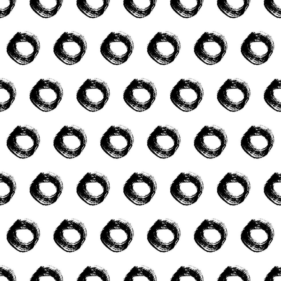 Seamless pattern with sketch circles shape vector
