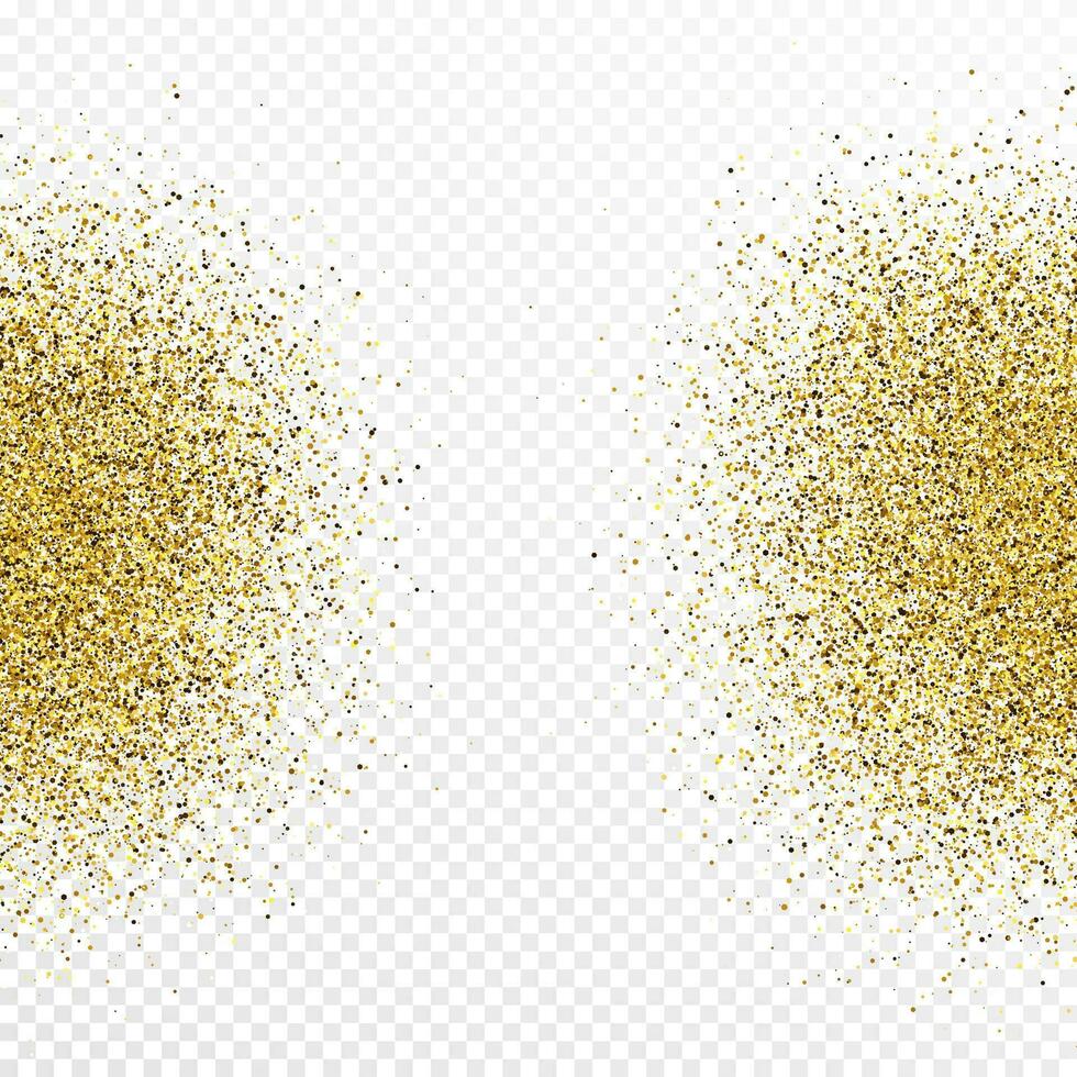 Gold glitter celebratory confetti background vector
