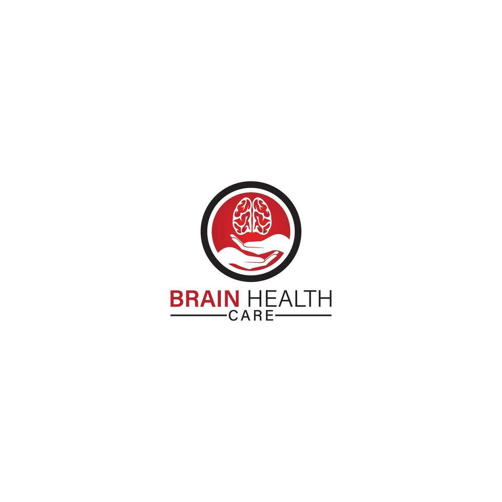 Brain Health Care logo designs concept, Brain logo designs, Pulse logo designs vector