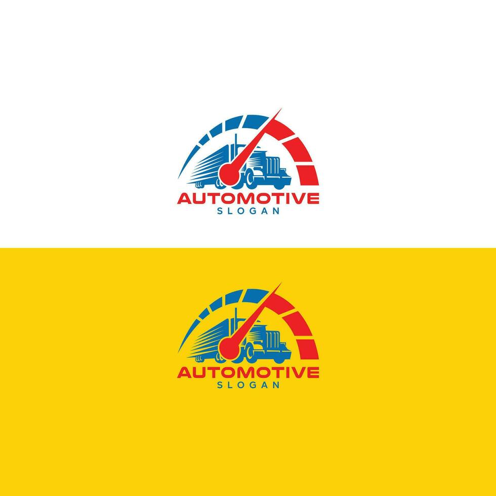 Truck logo template, Perfect logo for business related to automotive industry vector