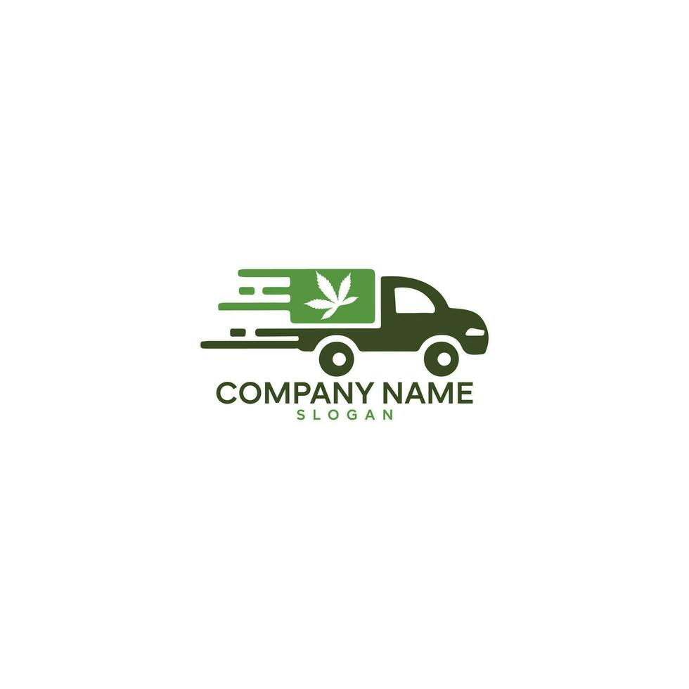 Truck shipping vector logo design template. Delivery truck icon.