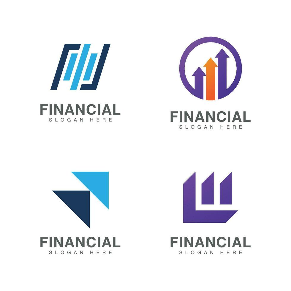 Business finance vector logo design