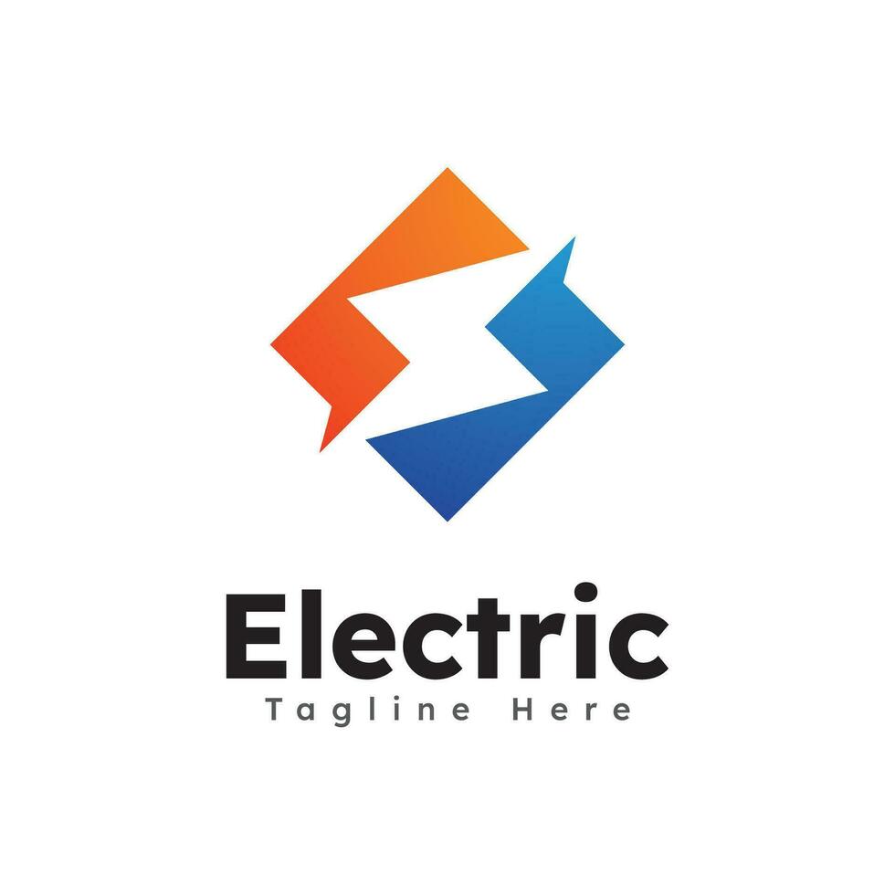 eléctrico logo icono símbolo modelo diseño vector