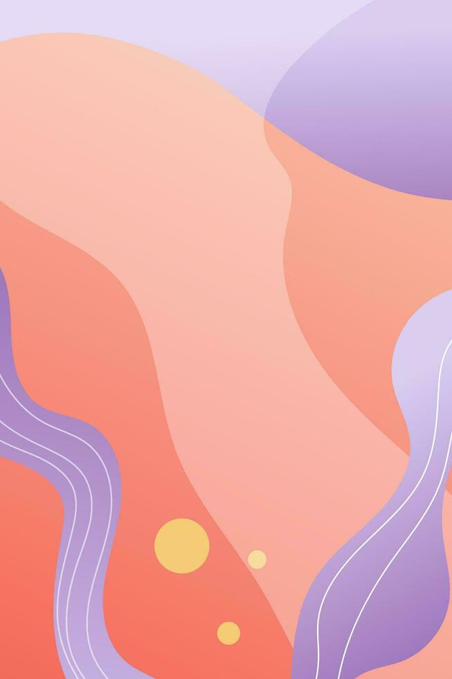 portrait mystical fantasy flowers gradient colors background illustration. Great images for wall art posters, greeting cards or book covers vector