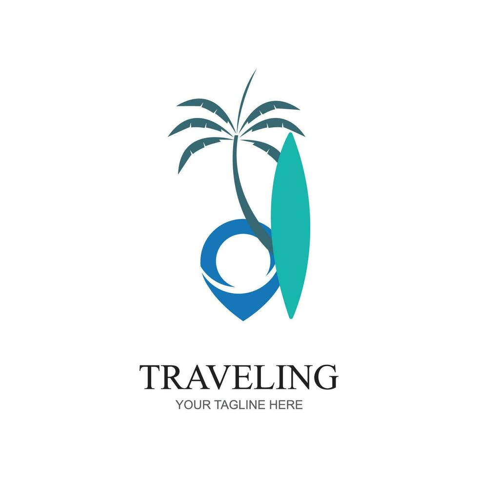 modern color agency travel check business logo. transport, logistics delivery logo design vector