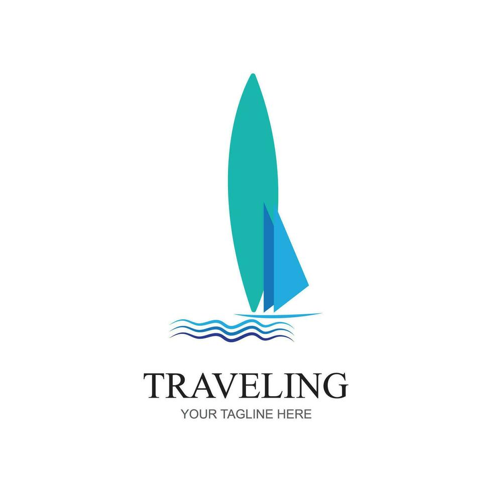 logotipo de empresa de cheques de viaje de agencia de color moderno. transporte, diseño de logotipo de entrega logística vector