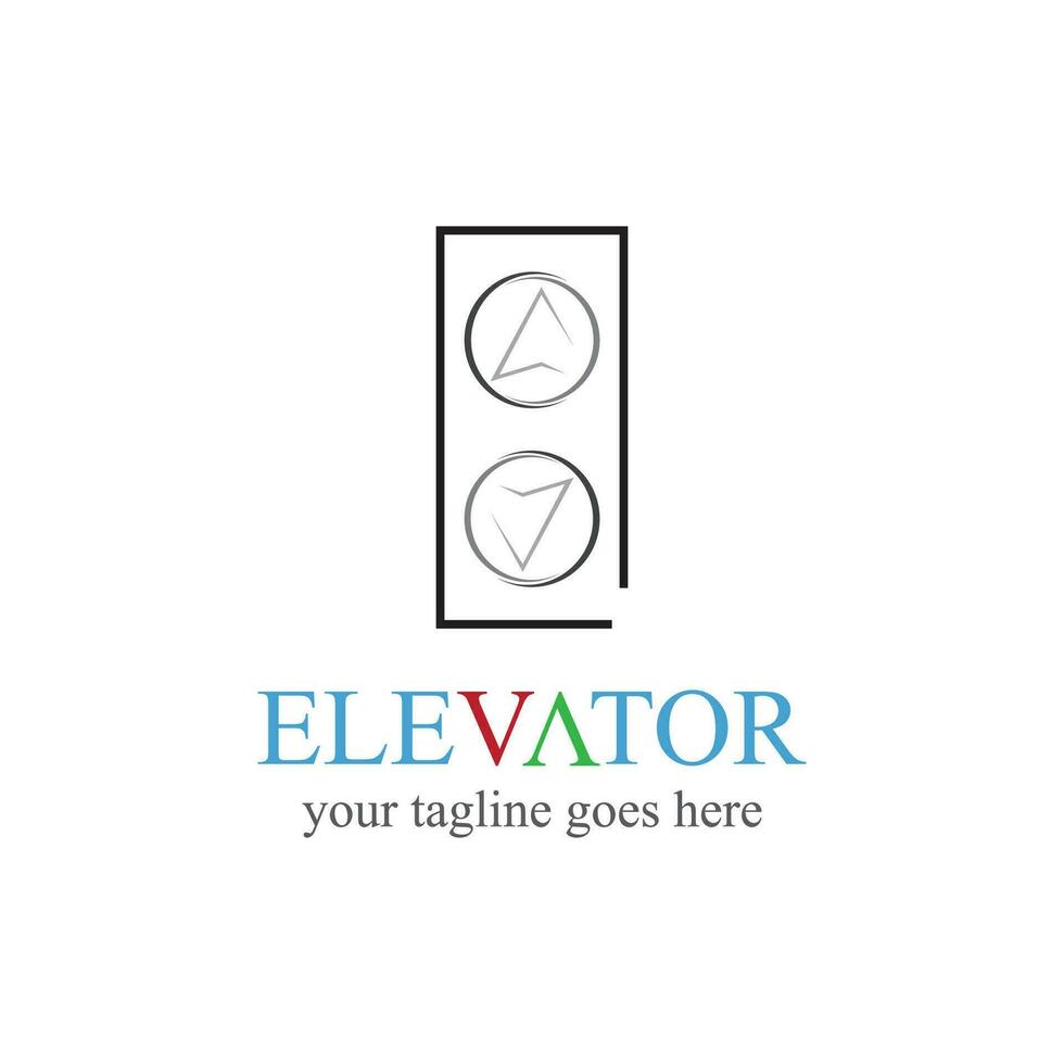 levantar y ascensor logo diseño mínimo logotipo vector modelo