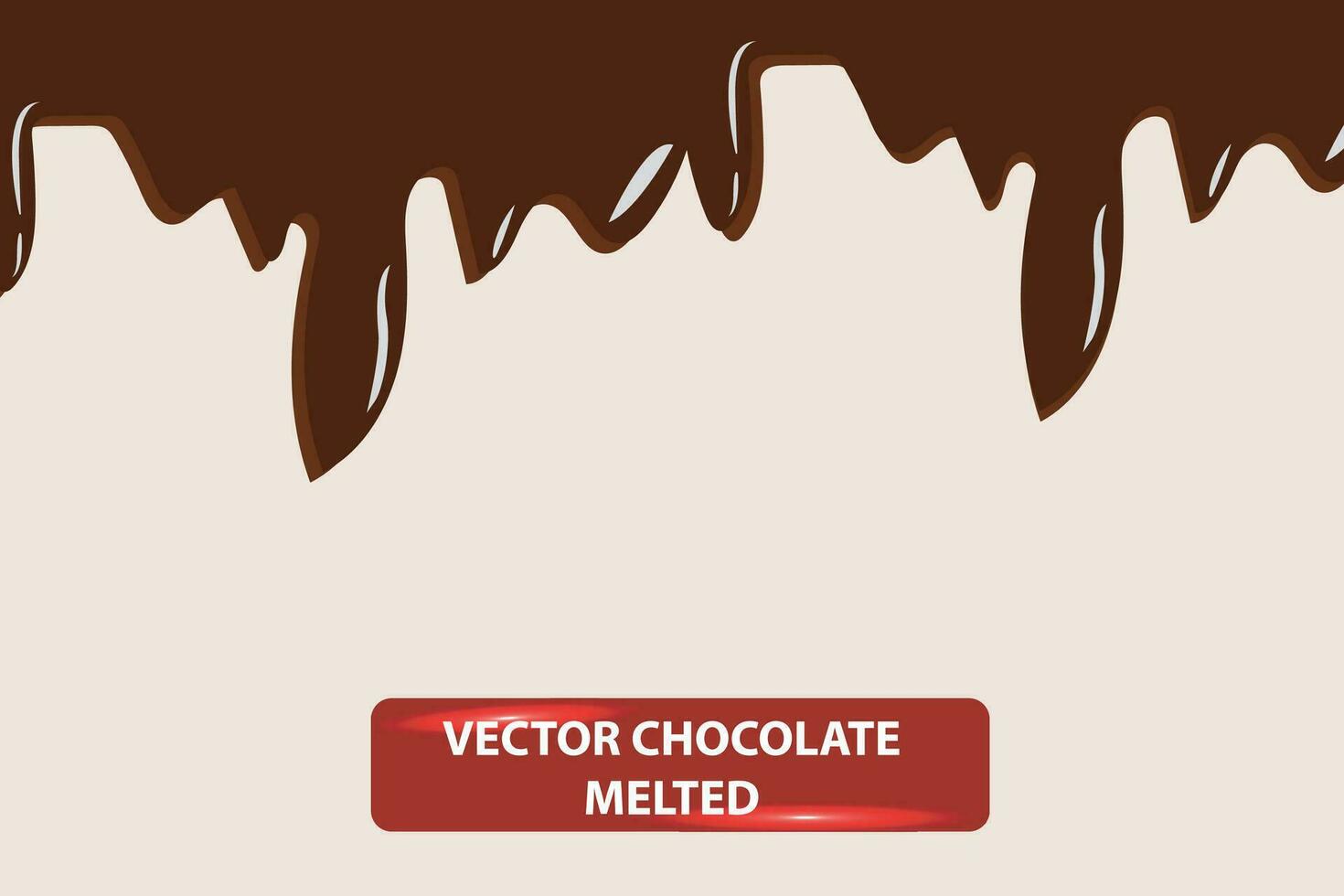 vector chocolate bar melted down