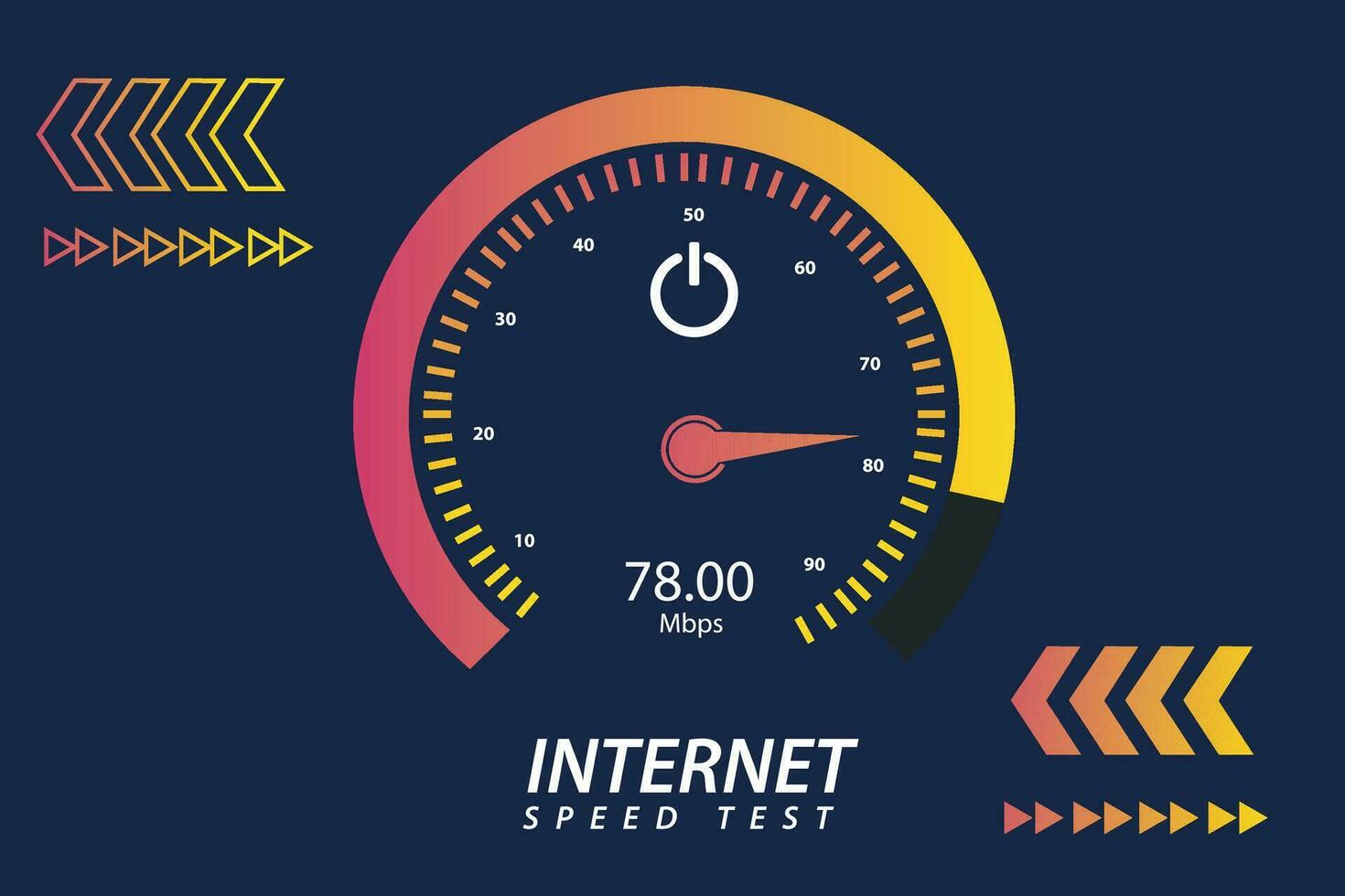 vector Internet speed test template