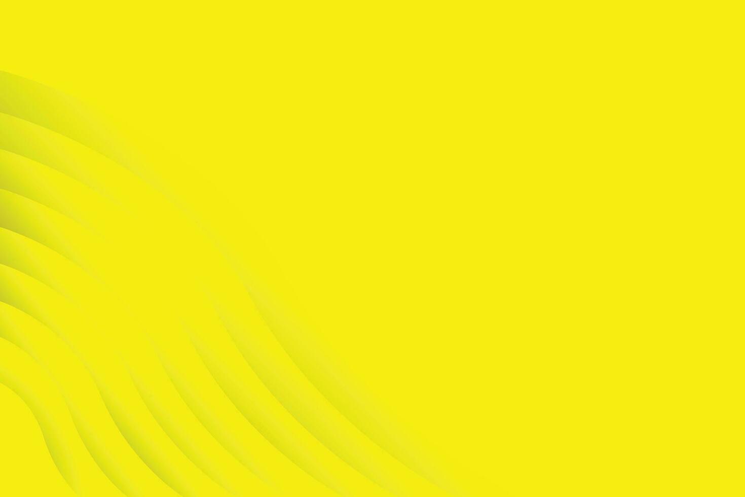 yellow color wave background design . vector