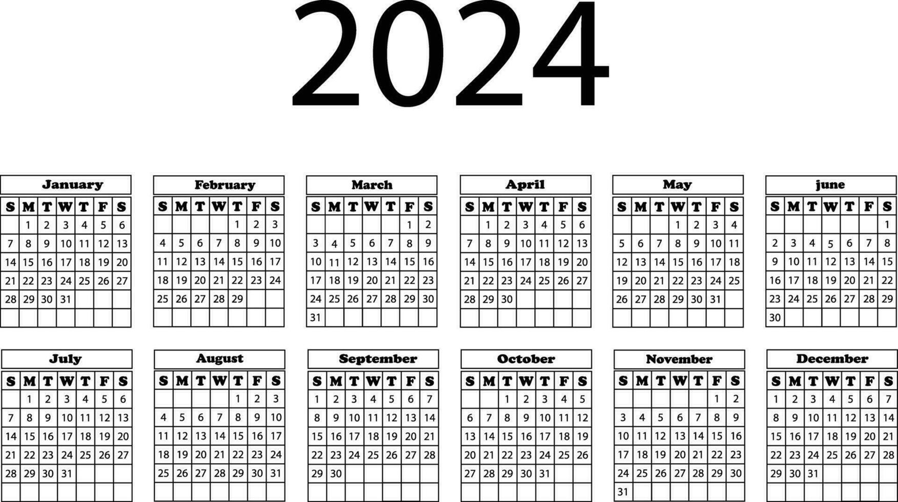 2024 calender design . 2024 new calender design . vector